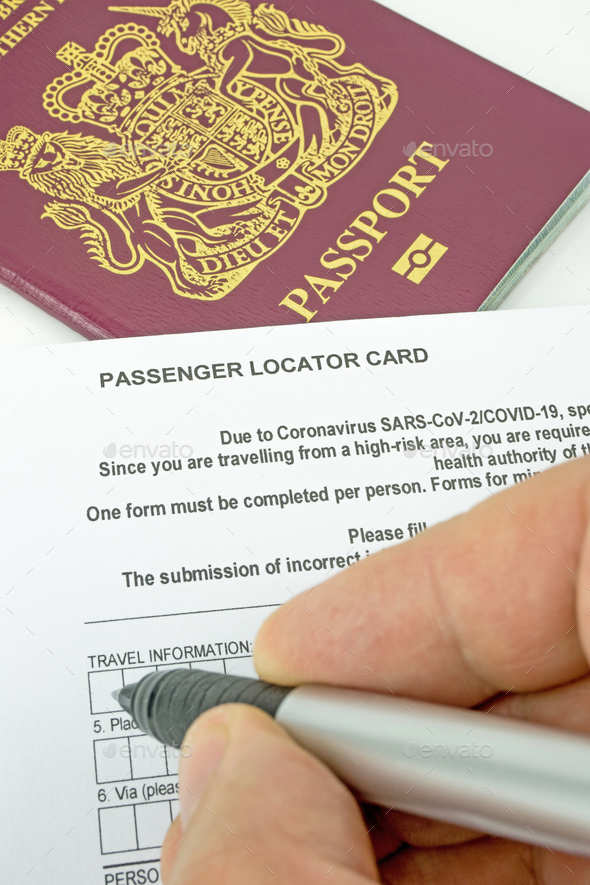 A Passenger Locator Card Stock Photo by gcpics PhotoDune
